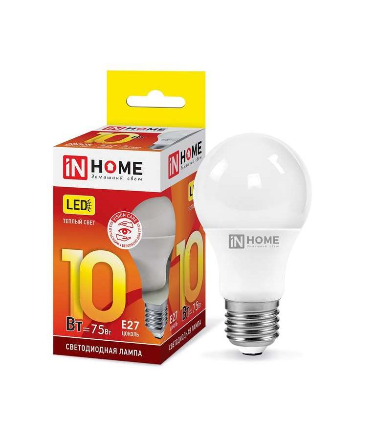 Лампа светодиодная LED-A60-VC 10Вт 230В E27 3000К 900Лм IN HOME 4690612020204
Лампа светодиодная LED-A60-VC 10Вт 230В E27 3000К 900Лм IN HOME 4690612020204