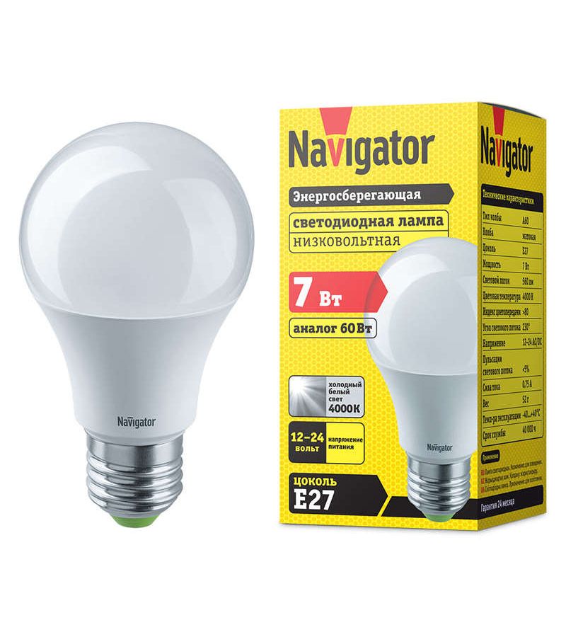Лампа светодиодная 61 473 NLL-A60-7-12/24-4K-E27 Navigator 61473
Лампа светодиодная 61 473 NLL-A60-7-12/24-4K-E27 Navigator 61473