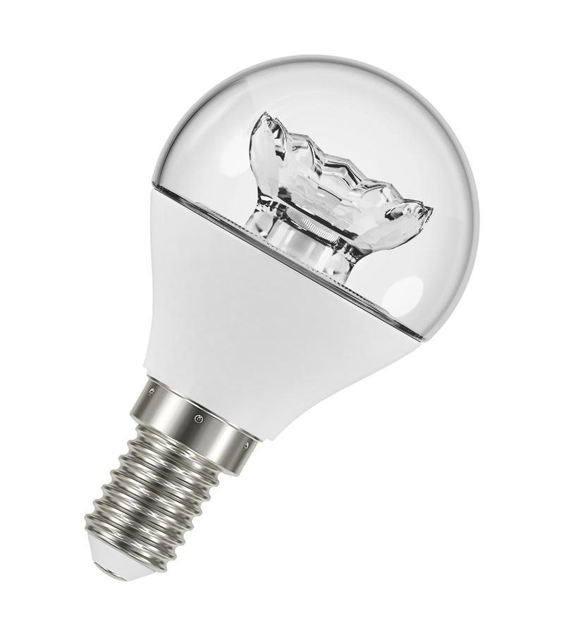 Лампа светодиодная LED STAR CLASSIC P 40 5.4W/830 5.4Вт шар 3000К тепл. бел. E14 470лм 220-240В прозр. пласт. OSRAM 4052899971622, Теплый белый
Лампа светодиодная LED STAR CLASSIC P 40 5.4W/830 5.4Вт шар 3000К тепл. бел. E14 470лм 220-240В прозр. пласт. OSRAM 4052899971622, Теплый белый