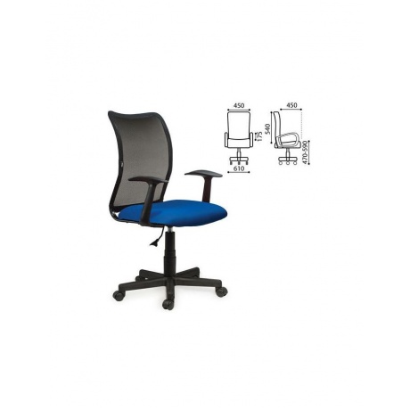 Кресло Brabix Spring MG-307 синее/черное TW
Кресло Brabix Spring MG-307 синее/черное TW