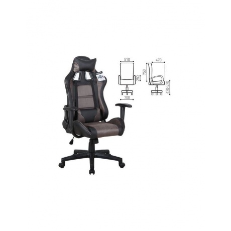 Компьютерное кресло BRABIX GT Racer GM-100 (две подушки ткань экокожа черное/коричневое)
Компьютерное кресло BRABIX GT Racer GM-100 (две подушки ткань экокожа черное/коричневое)