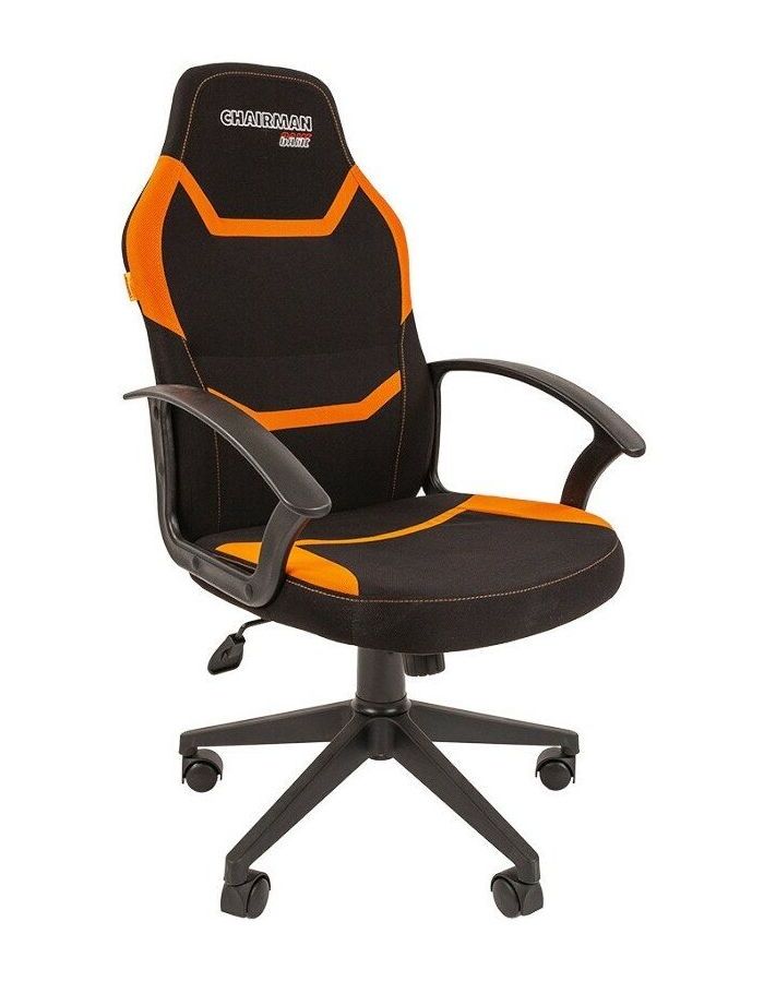 Кресло игровое Chairman game 9 чёрное/оранжевое
Кресло игровое Chairman game 9 чёрное/оранжевое