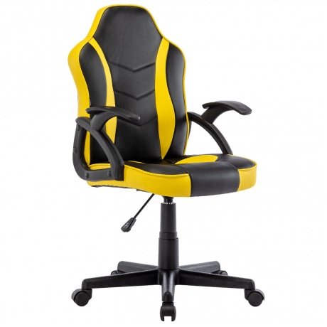 Кресло компьютерное BRABIX Shark GM-203, экокожа, черное/желтое (532514)
Кресло компьютерное BRABIX Shark GM-203, экокожа, черное/желтое (532514)