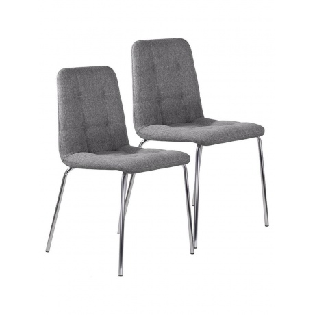 532767, Стулья КОМПЛЕКТ 2 шт. BRABIX "Twins CF-011", хром каркас, ткань, серый, 532767
532767, Стулья КОМПЛЕКТ 2 шт. BRABIX "Twins CF-011", хром каркас, ткань, серый, 532767