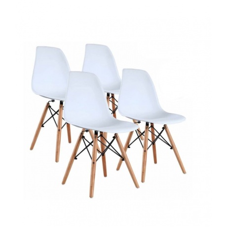 Стулья Brabix Eames CF-010, комплект 4 шт., пластик белый, опоры дерево/металл, 532630, 20
Стулья Brabix Eames CF-010, комплект 4 шт., пластик белый, опоры дерево/металл, 532630, 20