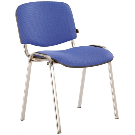531422, Стул для персонала и посетителей BRABIX "Iso CF-001", хромированный каркас, ткань синяя с черным, 531422
531422, Стул для персонала и посетителей BRABIX "Iso CF-001", хромированный каркас, ткань синяя с черным, 531422