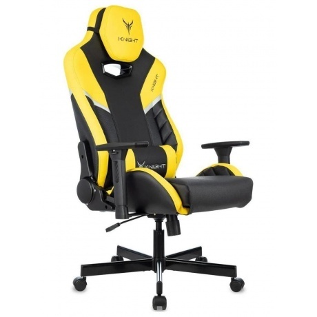 Кресло игровое Knight Thunder 5X черный/желтый эко.кожа крестов. металл
Кресло игровое Knight Thunder 5X черный/желтый эко.кожа крестов. металл