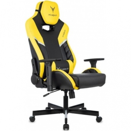 Кресло игровое Knight Thunder 5X черный/желтый эко.кожа крестов. металл
Кресло игровое Knight Thunder 5X черный/желтый эко.кожа крестов. металл