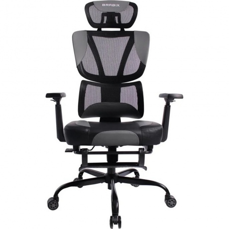 Кресло BRABIX PREMIUM Venom GM-530, подножка, синхромеханизм, экокожа/сетка, черное/серое, 532951
Кресло BRABIX PREMIUM Venom GM-530, подножка, синхромеханизм, экокожа/сетка, черное/серое, 532951