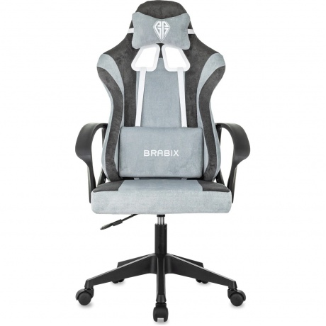 Кресло компьютерное BRABIX Forcer GM-127, 2 подушки, ткань, серое, light 19/28, 533214
Кресло компьютерное BRABIX Forcer GM-127, 2 подушки, ткань, серое, light 19/28, 533214