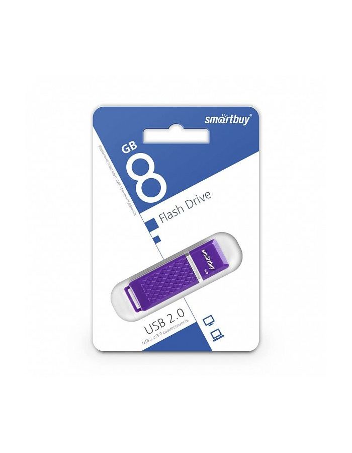 Флэшка Smartbuy USB 2.0 Flash Drive 8GB Quartz series Violet (SB8GBQZ-V)
Флэшка Smartbuy USB 2.0 Flash Drive 8GB Quartz series Violet (SB8GBQZ-V)