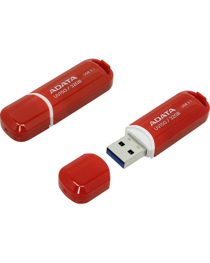 Флешка A-Data 32Gb UV150 (AUV150-32G-RRD) USB3.1 Red
Флешка A-Data 32Gb UV150 (AUV150-32G-RRD) USB3.1 Red