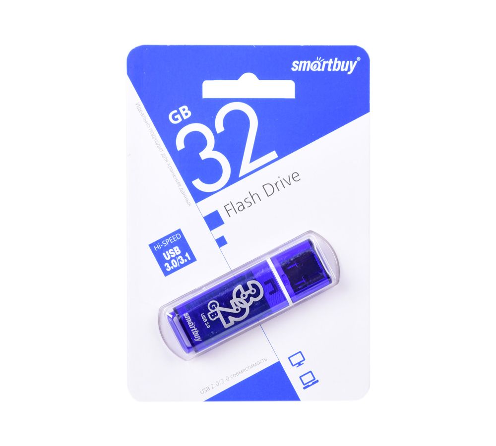 Флешка SmartBuy 32Gb Glossy dark blue USB 3.0
Флешка SmartBuy 32Gb Glossy dark blue USB 3.0