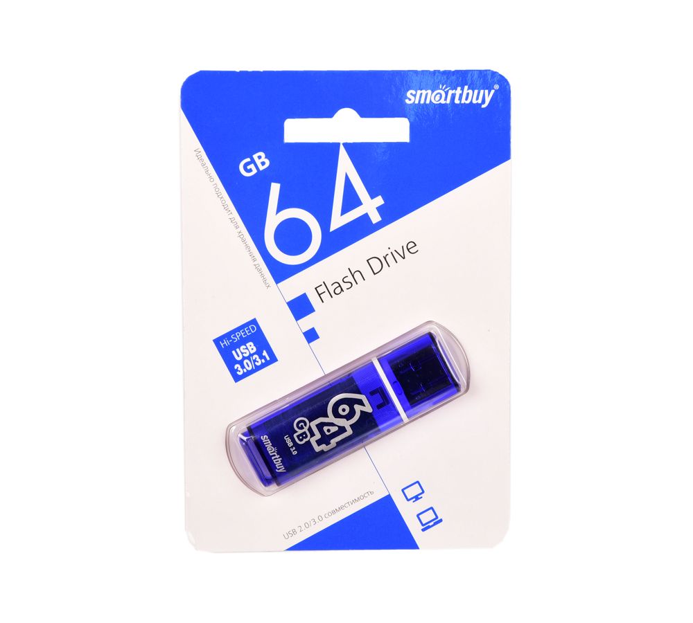 Флешка SmartBuy 64Gb Glossy dark blue USB 3.0
Флешка SmartBuy 64Gb Glossy dark blue USB 3.0