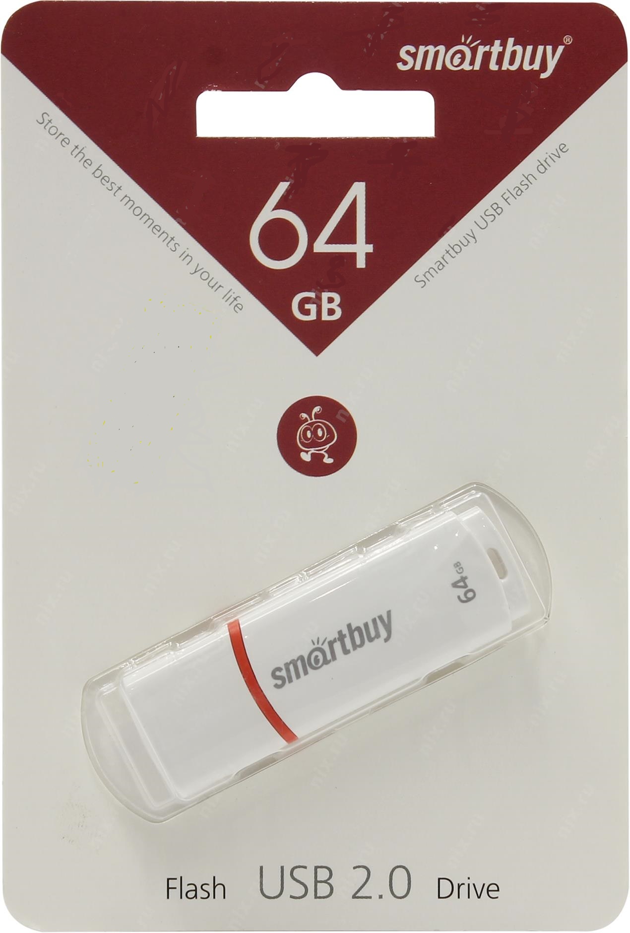 Флешка SmartBuy 64Gb Crown white USB 2.0
Флешка SmartBuy 64Gb Crown white USB 2.0