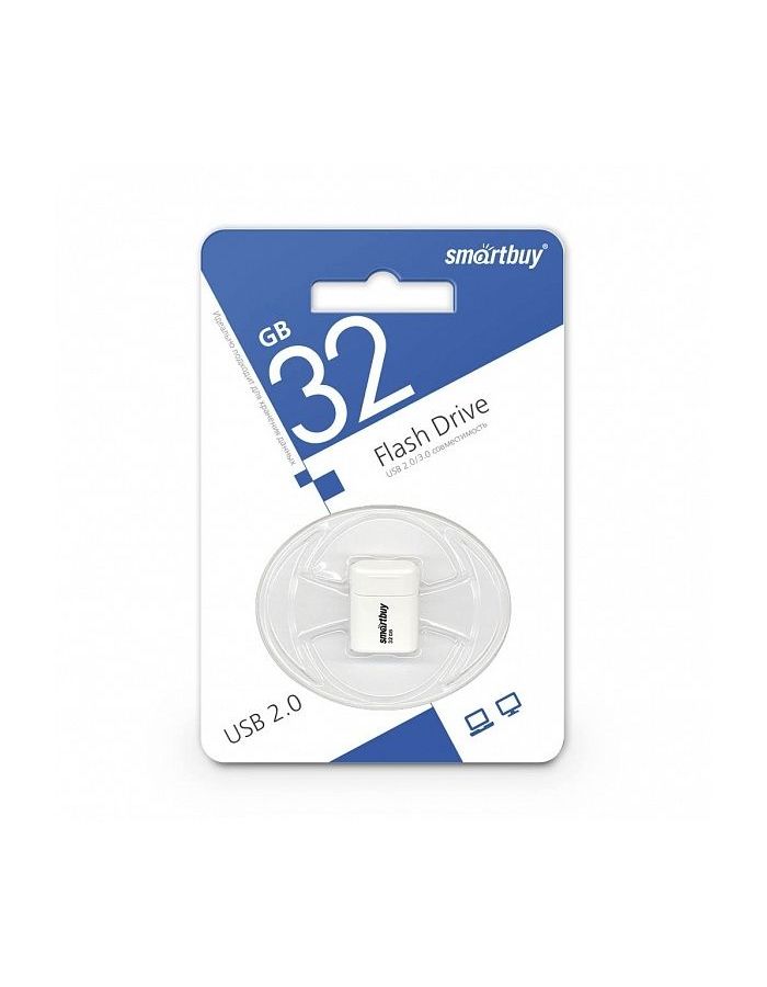 Флешка SmartBuy 32Gb Lara white USB 2.0
Флешка SmartBuy 32Gb Lara white USB 2.0