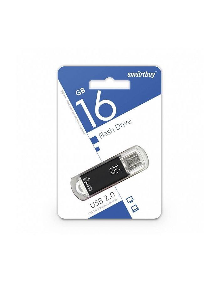 Флешка SmartBuy 16Gb V-Cut black USB 2.0
Флешка SmartBuy 16Gb V-Cut black USB 2.0