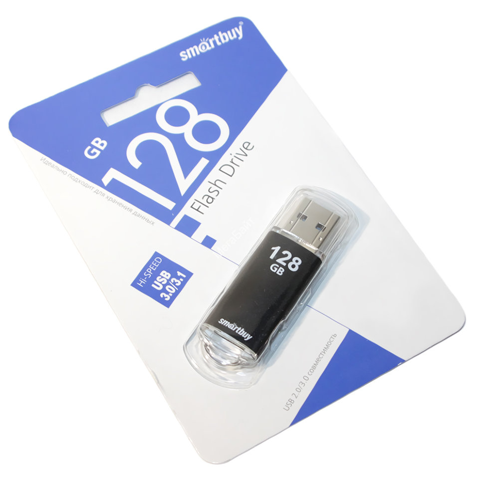 Флешка SmartBuy 128Gb V-Cut black USB 3.0
Флешка SmartBuy 128Gb V-Cut black USB 3.0
