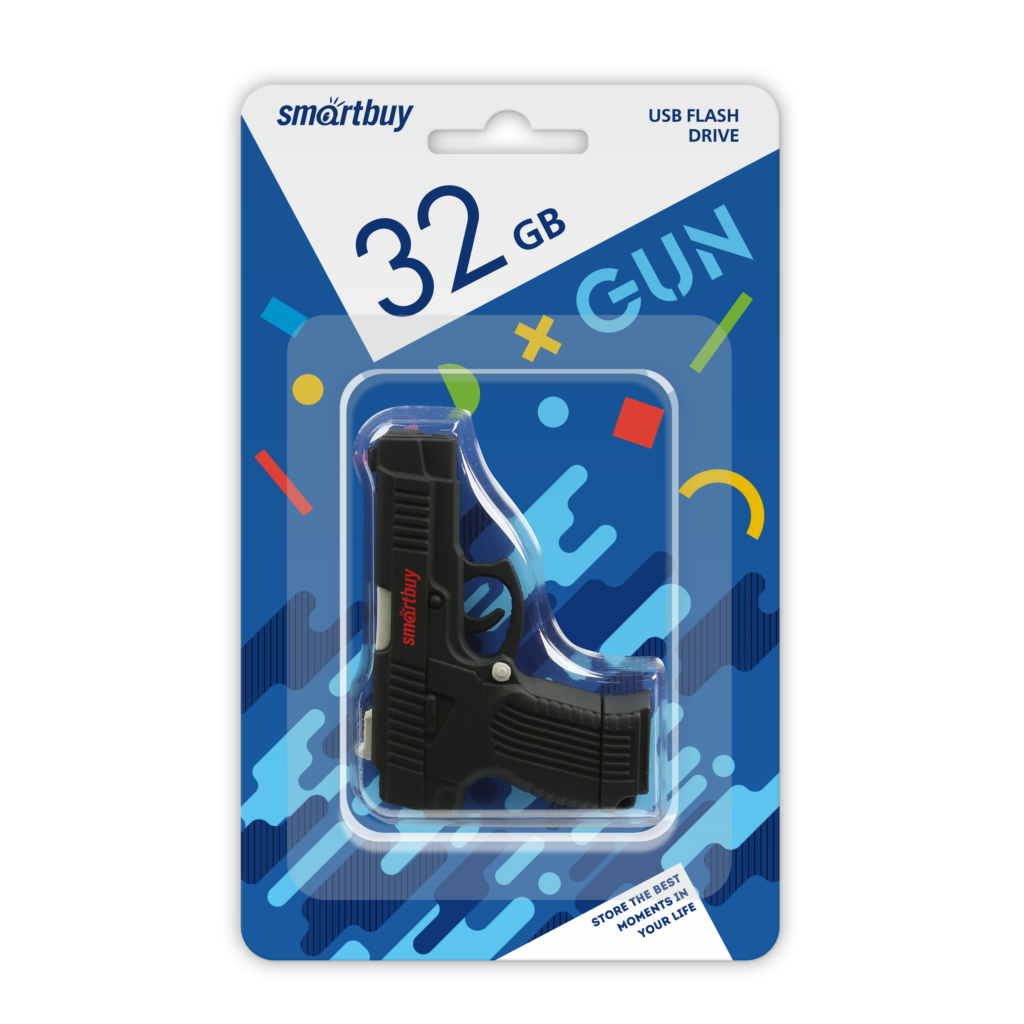 Флешка SmartBuy Wild Series Gun 32GB (SB32GBGN)
Флешка SmartBuy Wild Series Gun 32GB (SB32GBGN)