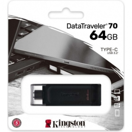 Флешка Kingston 64Gb DataTraveler 70 (DT70/64GB) USB 3.0 черный
Флешка Kingston 64Gb DataTraveler 70 (DT70/64GB) USB 3.0 черный