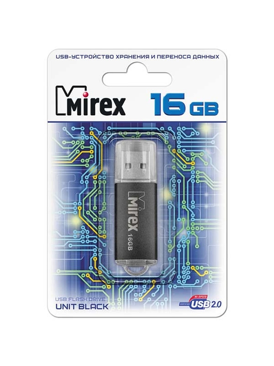 Флешка MIREX UNIT (16 Gb) BLACK
Флешка MIREX UNIT (16 Gb) BLACK