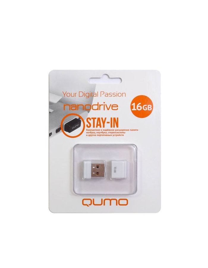 Флешка QUMO Nano (16GB) White
Флешка QUMO Nano (16GB) White