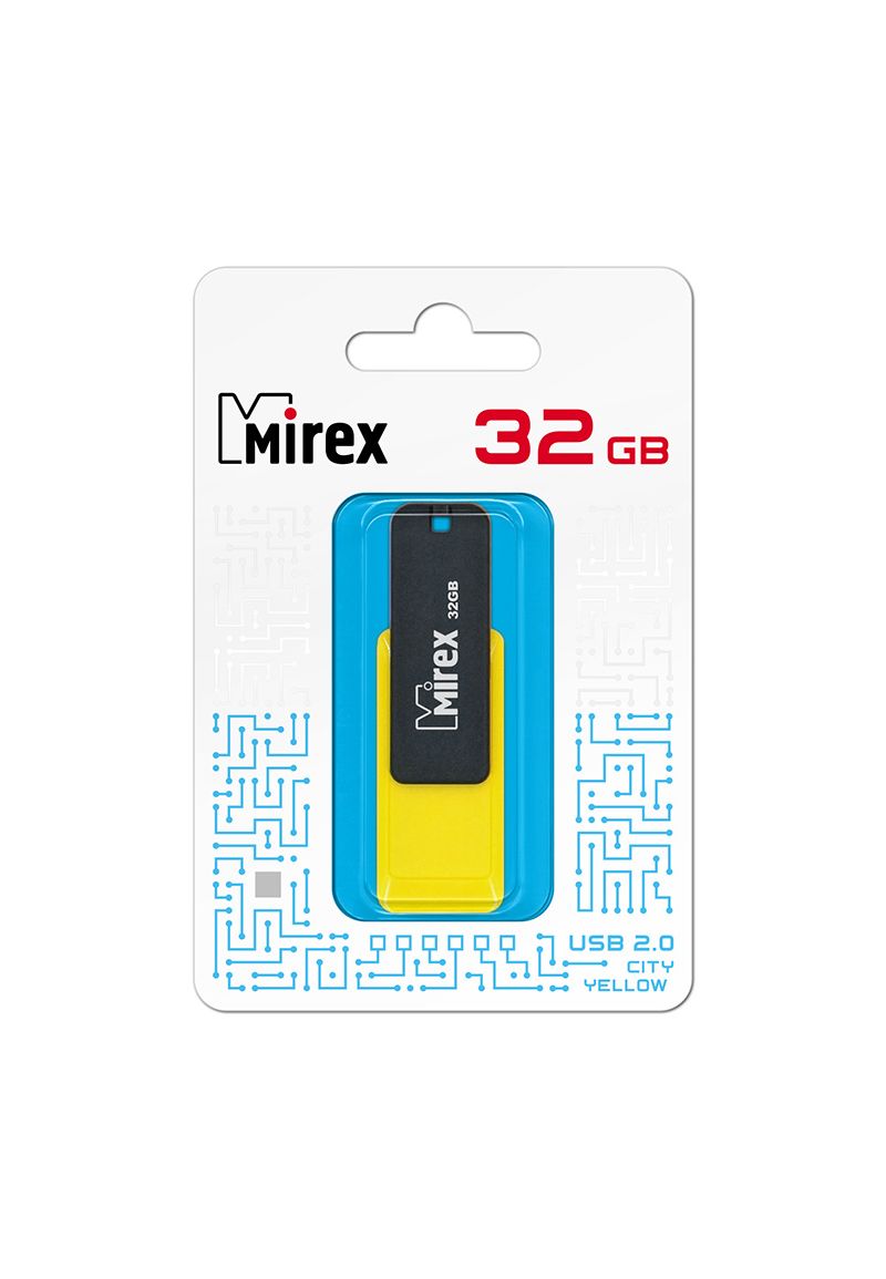 Флешка MIREX CITY (32 Gb) YELLOW
Флешка MIREX CITY (32 Gb) YELLOW