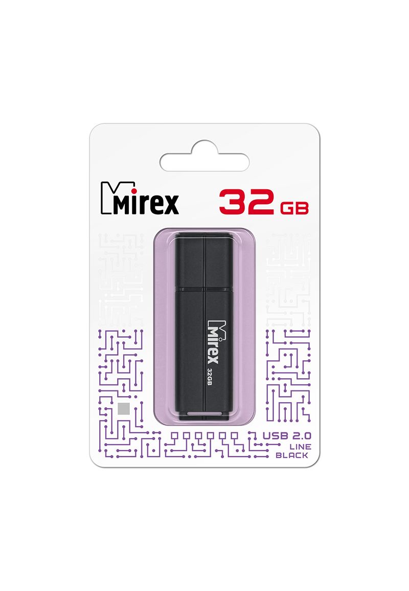 Флешка MIREX LINE (32 Gb) BLACK
Флешка MIREX LINE (32 Gb) BLACK