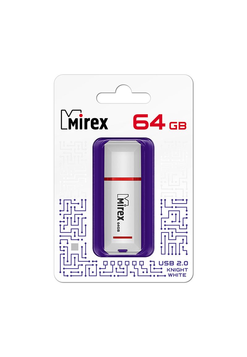 Флешка MIREX KNIGHT (64 Gb) WHITE
Флешка MIREX KNIGHT (64 Gb) WHITE