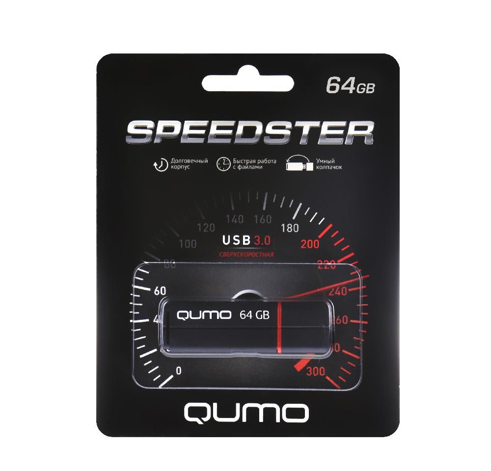 Флешка QUMO USB 3.0 64GB Speedster QM64GUD3-SP-black
Флешка QUMO USB 3.0 64GB Speedster QM64GUD3-SP-black