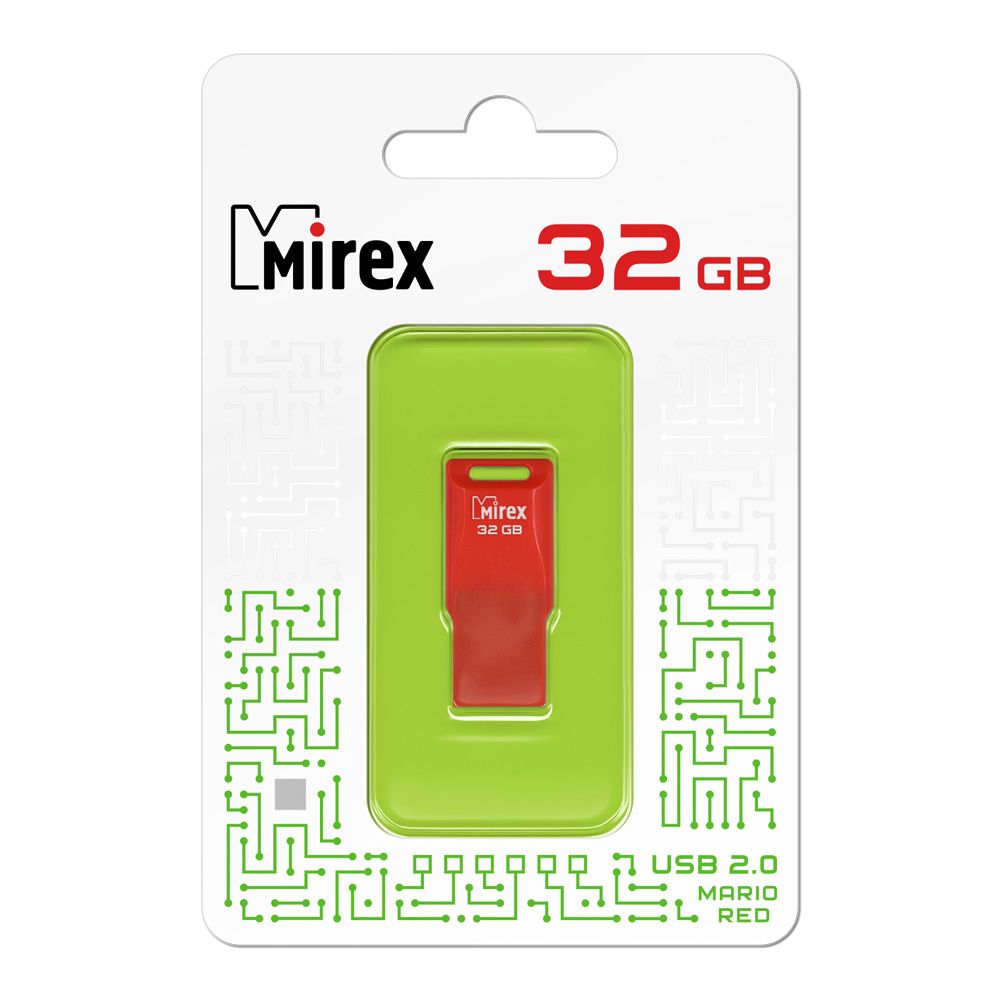 Флешка 32GB Mirex Mario, USB 2.0, Красный (13600-FMUMAR32)
Флешка 32GB Mirex Mario, USB 2.0, Красный (13600-FMUMAR32)