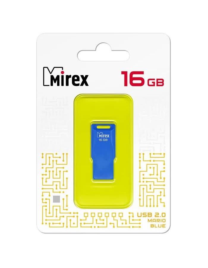 Флешка 16GB Mirex Mario, USB 2.0, Голубой
Флешка 16GB Mirex Mario, USB 2.0, Голубой