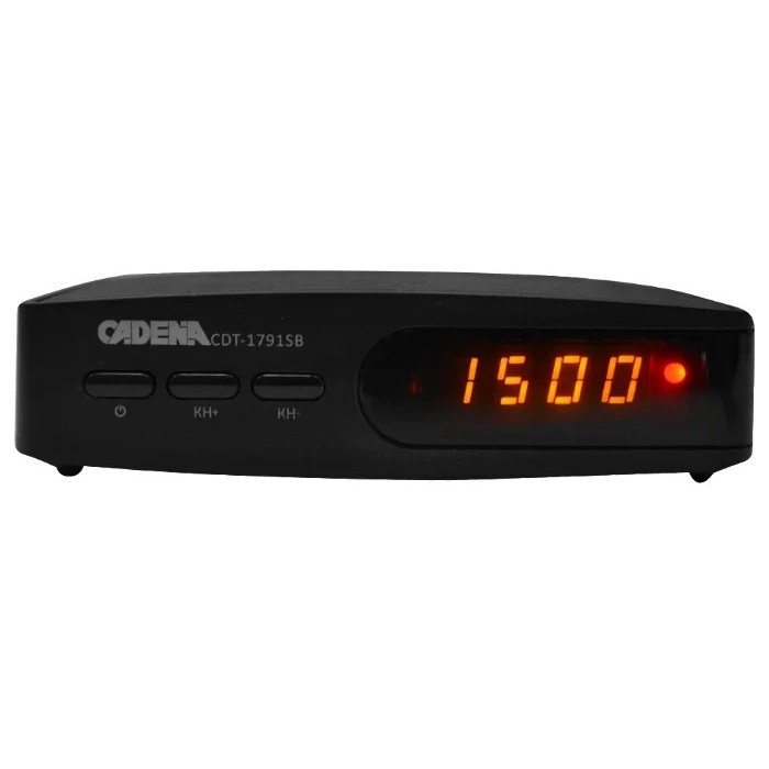 TV-тюнер DVB-T2 Cadena CDT-1791SB, черный
TV-тюнер DVB-T2 Cadena CDT-1791SB, черный