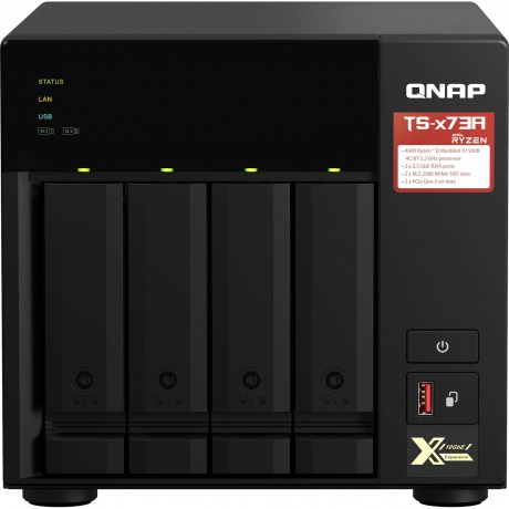 Сетевое хранилище QNAP (TS-473A-8G)
Сетевое хранилище QNAP (TS-473A-8G)
