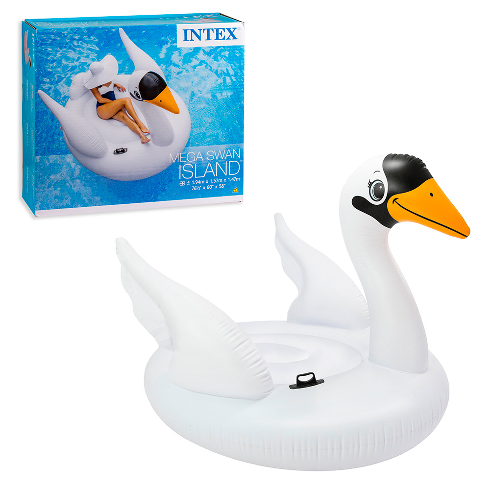 Надувной плот-остров INTEX Лебедь, с ручками, 56287, 194х152х147
Надувной плот-остров INTEX Лебедь, с ручками, 56287, 194х152х147