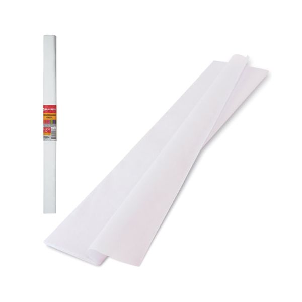 Цветная бумага крепированная плотная, растяжение до 45%, 32 г/м2, BRAUBERG, рулон, белая, 50х250 см, 126528, (10 шт.)
Цветная бумага крепированная плотная, растяжение до 45%, 32 г/м2, BRAUBERG, рулон, белая, 50х250 см, 126528, (10 шт.)