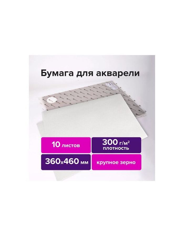 113229, Бумага для акварели 300 г/м2 360x460 мм крупное зерно, 10 листов, BRAUBERG ART PREMIERE, 113229
113229, Бумага для акварели 300 г/м2 360x460 мм крупное зерно, 10 листов, BRAUBERG ART PREMIERE, 113229