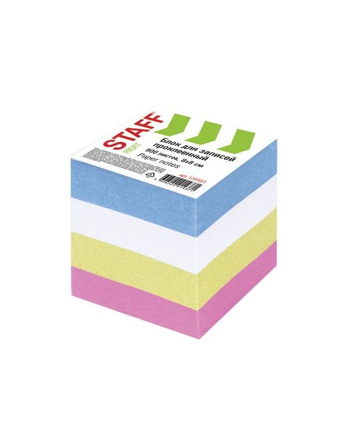 Блок для записей STAFF, проклеенный, куб 8х8 см, 800 листов, цветной, чередование с белым, 120383, (6 шт.)
Блок для записей STAFF, проклеенный, куб 8х8 см, 800 листов, цветной, чередование с белым, 120383, (6 шт.)