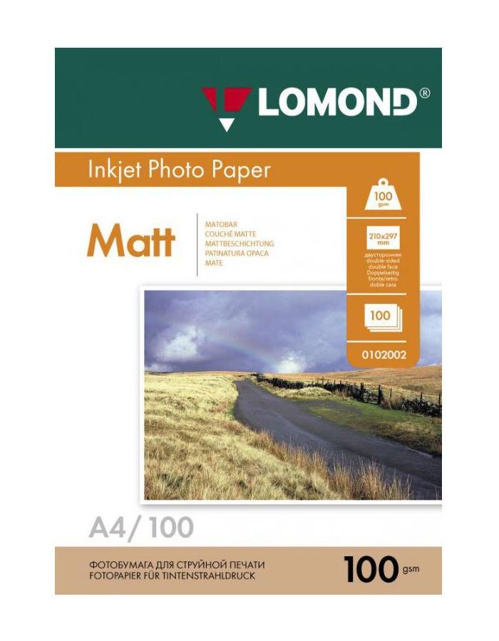 Бумага Lomond 0102002 A4/100г/м2/100л./белый матовое/матовое для струйной печати
Бумага Lomond 0102002 A4/100г/м2/100л./белый матовое/матовое для струйной печати