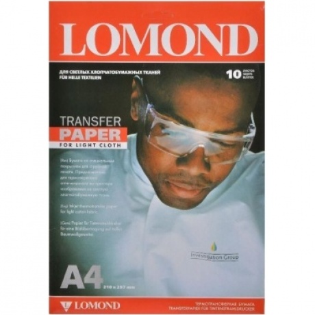 Термотрансфер Lomond 0808411 A4/140г/м2/10л./белый для струйной печати
Термотрансфер Lomond 0808411 A4/140г/м2/10л./белый для струйной печати
