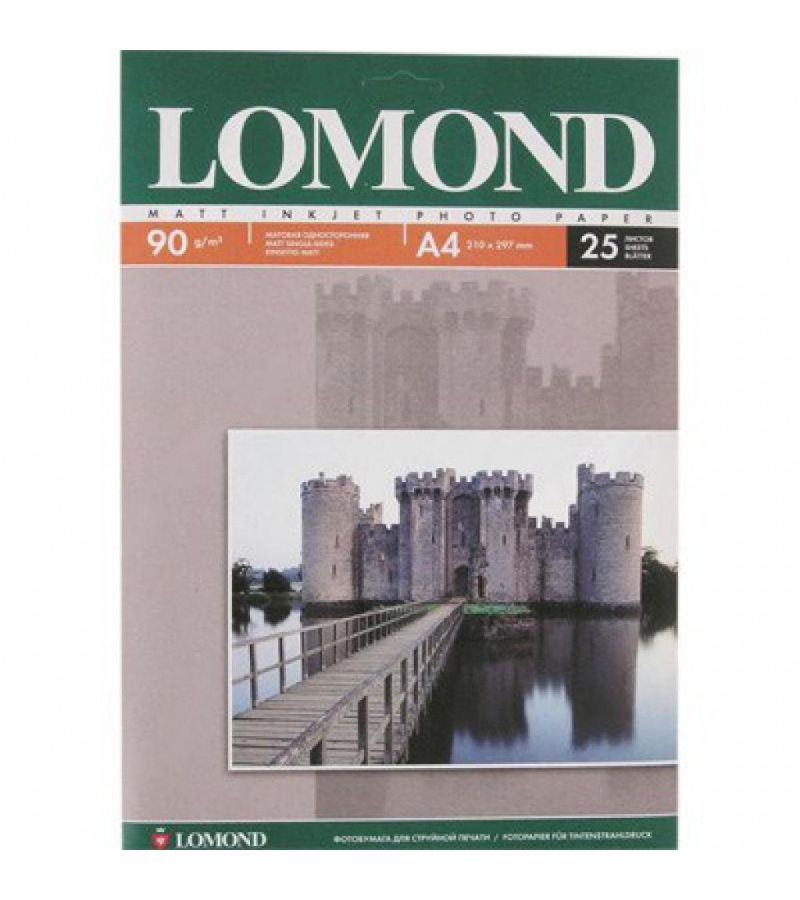 Бумага Lomond 0102029 A4/90г/м2/25л./белый матовое для струйной печати
Бумага Lomond 0102029 A4/90г/м2/25л./белый матовое для струйной печати