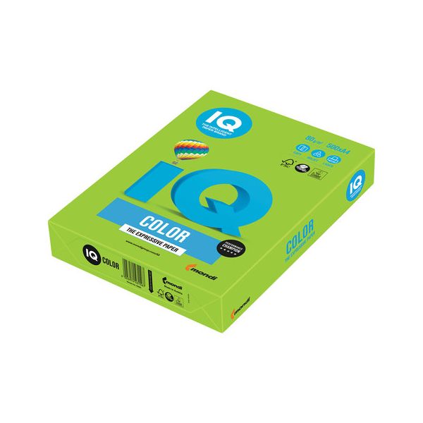 Бумага IQ color, А4, 80 г/м2, 500 л., интенсив, ярко-зеленая, MA42
Бумага IQ color, А4, 80 г/м2, 500 л., интенсив, ярко-зеленая, MA42
