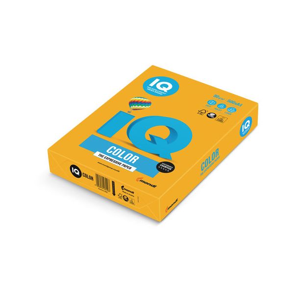 Бумага IQ color, А4, 80 г/м2, 500 л., умеренно-интенсив (тренд) старое золото, AG10
Бумага IQ color, А4, 80 г/м2, 500 л., умеренно-интенсив (тренд) старое золото, AG10