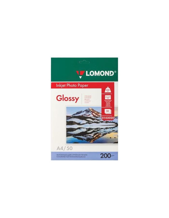 Фотобумага для струйной печати, А4, 200 г/м2, 50 листов, односторонняя глянцевая, LOMOND, 0102020
Фотобумага для струйной печати, А4, 200 г/м2, 50 листов, односторонняя глянцевая, LOMOND, 0102020