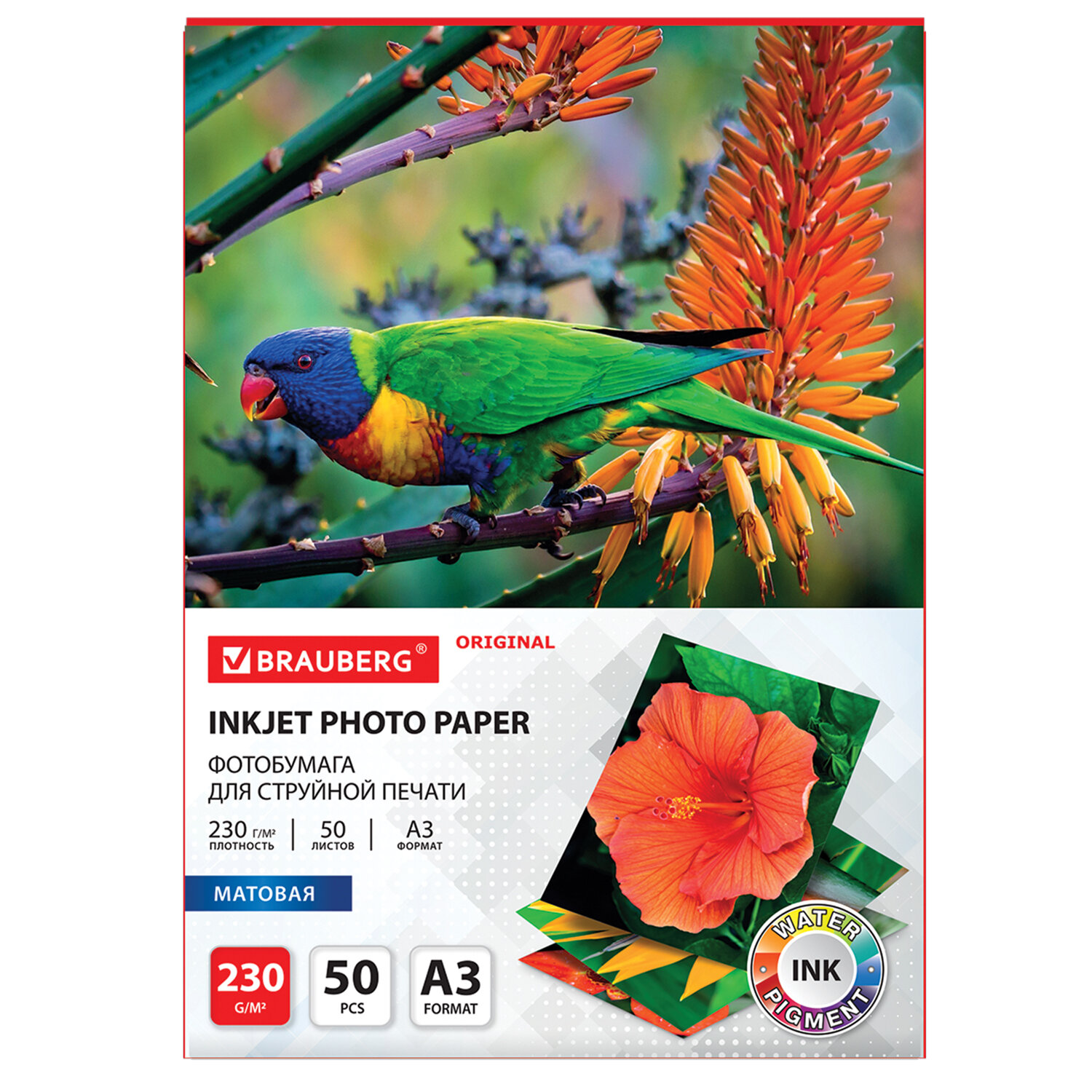 363997, Фотобумага матовая БОЛЬШОГО ФОРМАТА, А3, 230 г/м2, односторонняя, 50 листов, BRAUBERG ORIGINAL, 363997
363997, Фотобумага матовая БОЛЬШОГО ФОРМАТА, А3, 230 г/м2, односторонняя, 50 листов, BRAUBERG ORIGINAL, 363997