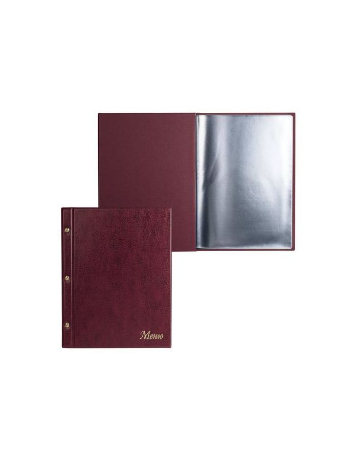 Папка Меню на трех винтах, с 10 файлами, 220х320 мм, бордовая, ДПС, 2273.М-103
Папка Меню на трех винтах, с 10 файлами, 220х320 мм, бордовая, ДПС, 2273.М-103