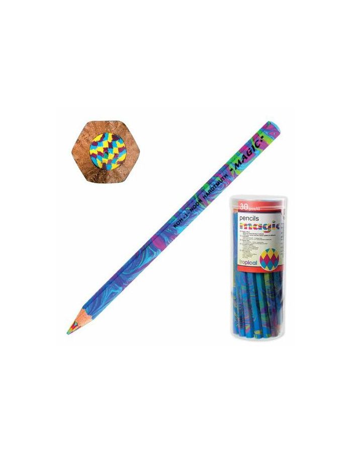 Карандаш с многоцветным грифелем KOH-I-NOOR, 1шт., Magic Tropical, 5,6 мм, заточенный, 3405002031TD, (5 шт.)
Карандаш с многоцветным грифелем KOH-I-NOOR, 1шт., Magic Tropical, 5,6 мм, заточенный, 3405002031TD, (5 шт.)