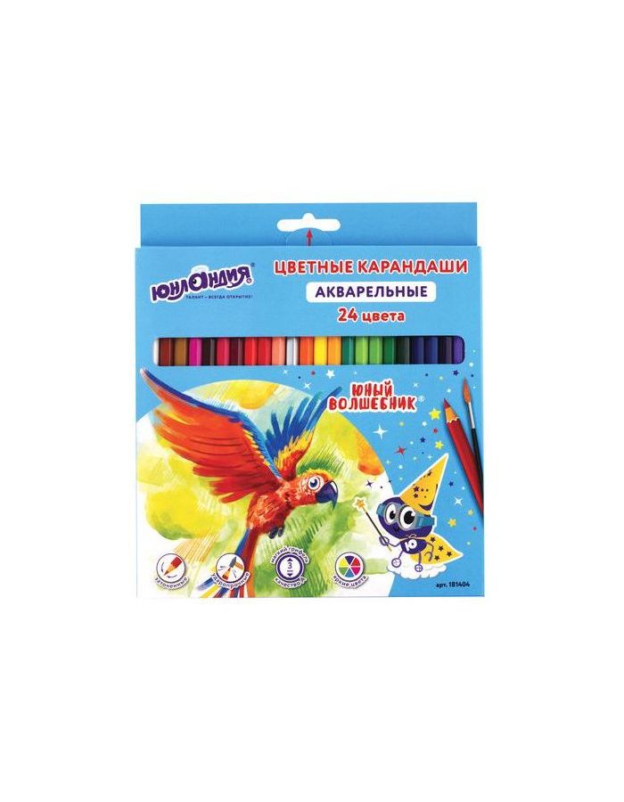 Карандаши цветные акварельные ЮНЛАНДИЯ ЮНЫЙ ВОЛШЕБНИК, 24 цвета, шестигранные, заточенные, 181404
Карандаши цветные акварельные ЮНЛАНДИЯ ЮНЫЙ ВОЛШЕБНИК, 24 цвета, шестигранные, заточенные, 181404