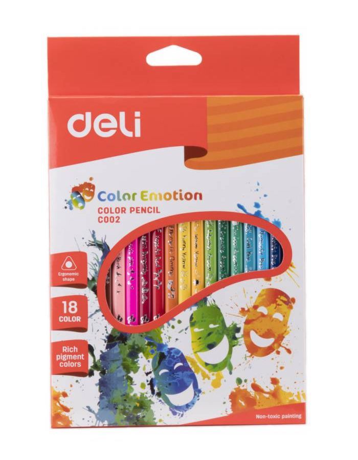 Карандаши цветные Deli Color Emotion 18 цветов EC00210 (24 шт. в уп-ке)
Карандаши цветные Deli Color Emotion 18 цветов EC00210 (24 шт. в уп-ке)