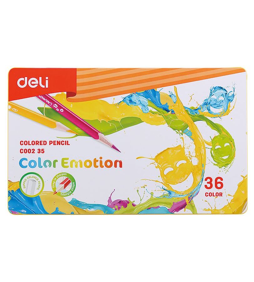 Карандаши цветные Deli Color Emotion 36 цветов EC00235
Карандаши цветные Deli Color Emotion 36 цветов EC00235